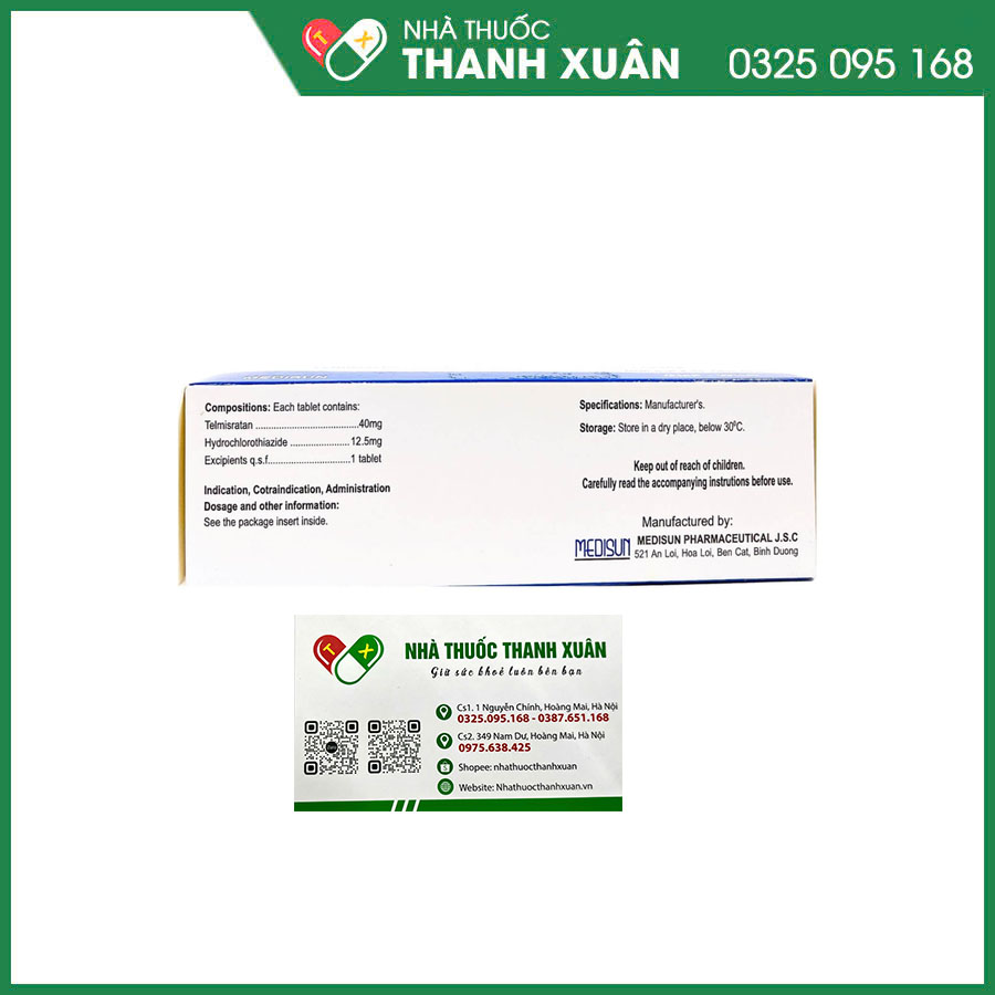 Telzid 40/12,5 thuốc điều trị tăng huyết áp